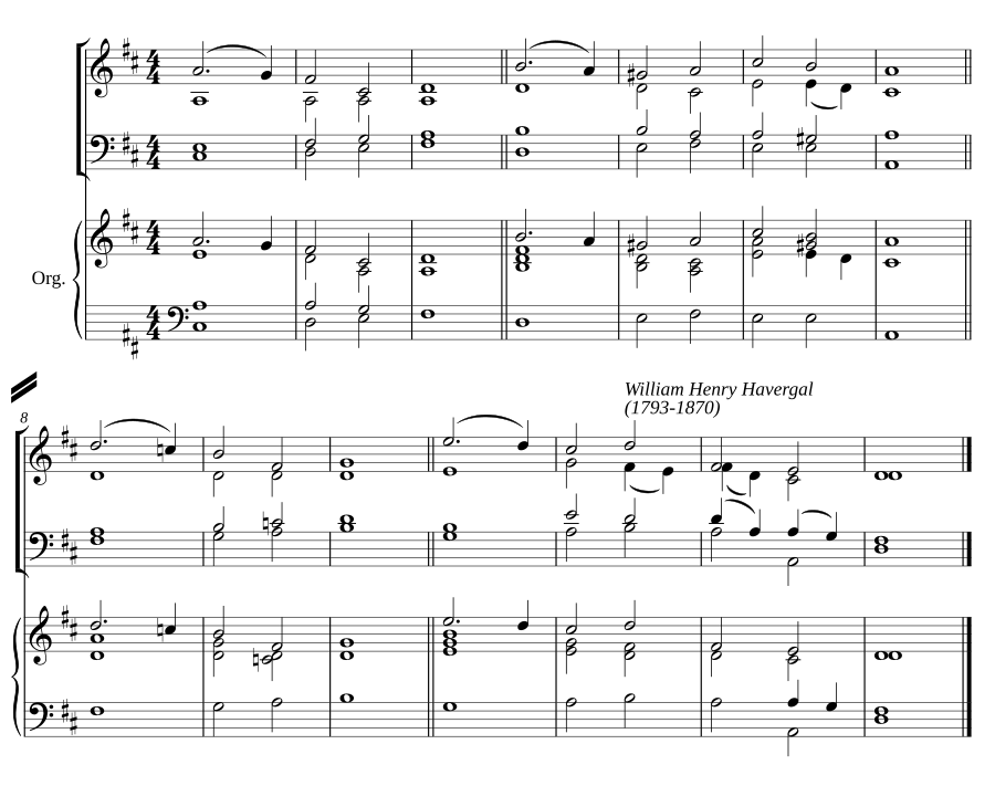 Double chant in D major III