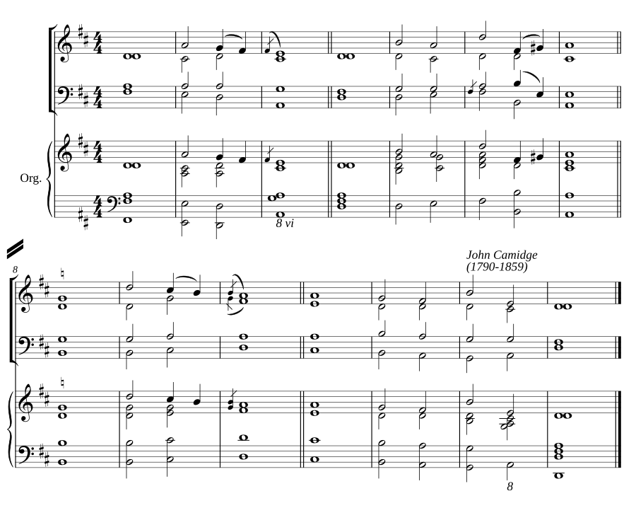 Double chant in D major II
