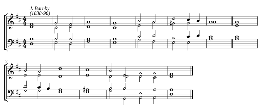 Double chant in D major II