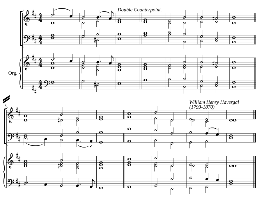 Double chant in D major II