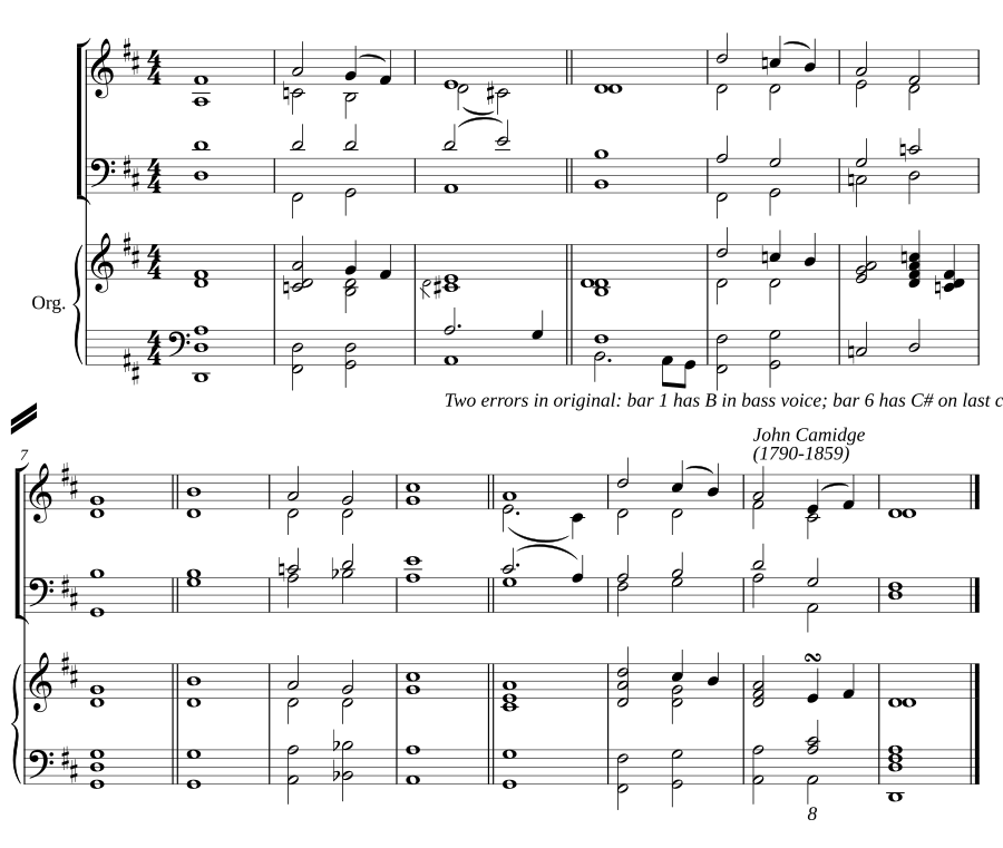 Double chant in D major IV