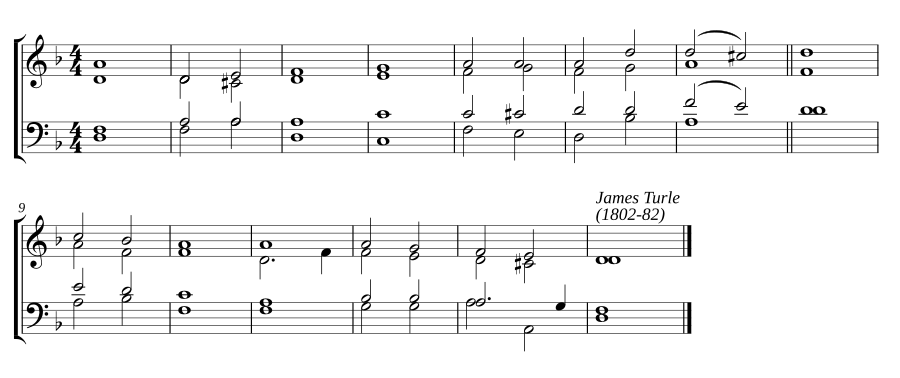 Double chant in D minor