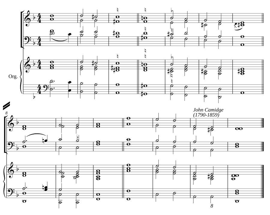 Double chant in D minor