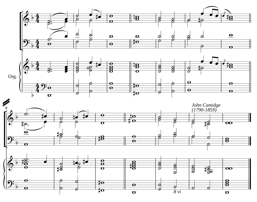Double chant in D minor II