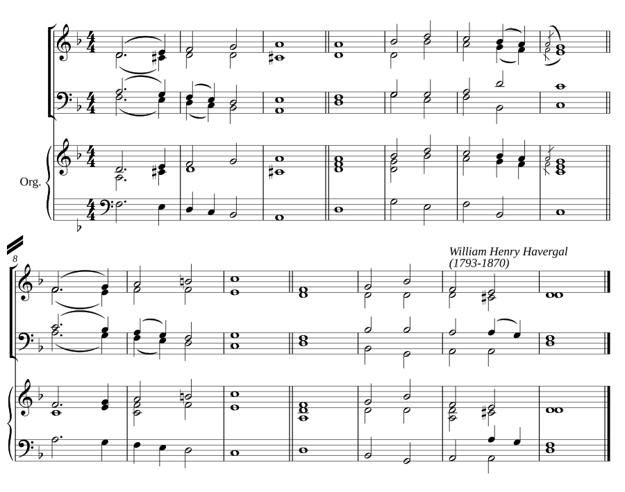 Double chant in D minor II