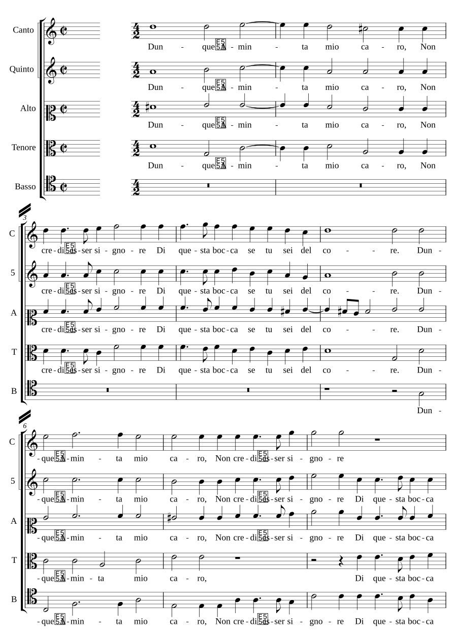 Dunque Aminta mio caro