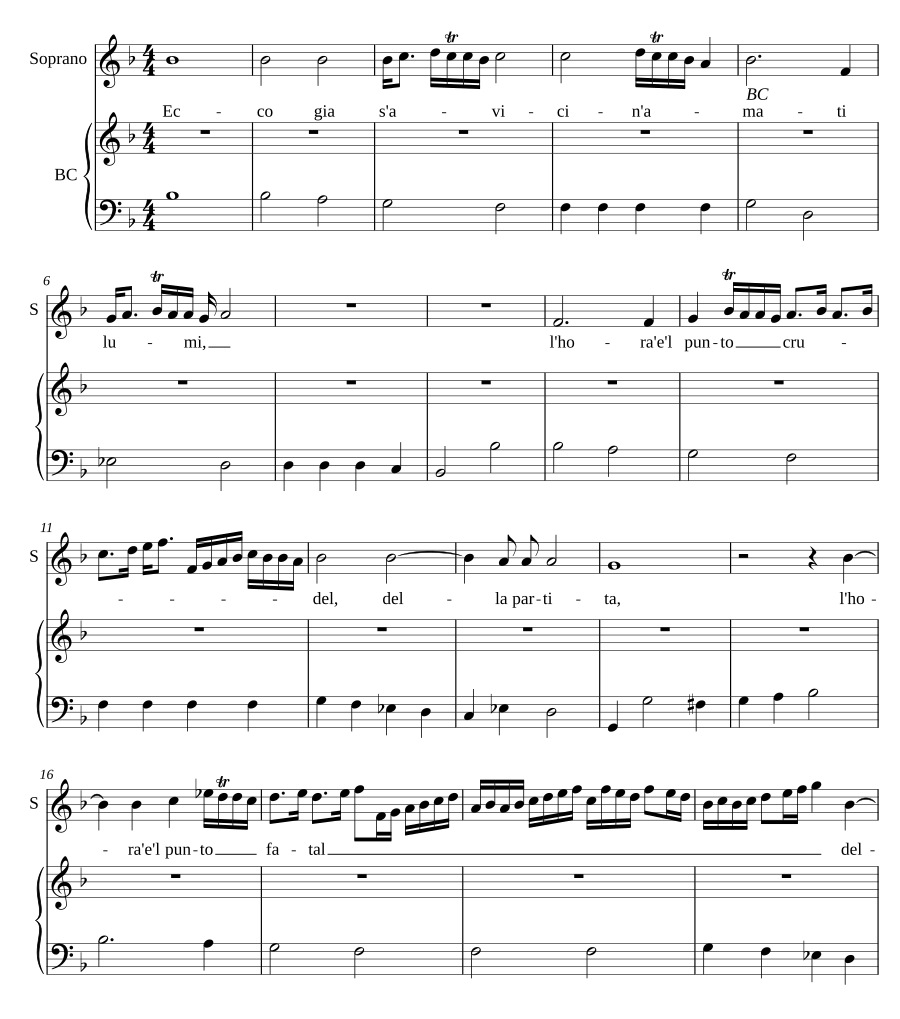 Ecco gia s'avicin'amati