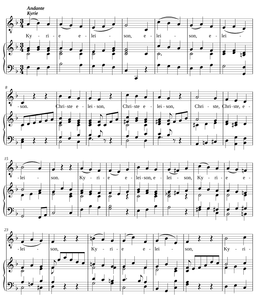 Einstimmige Messe, Op. 171