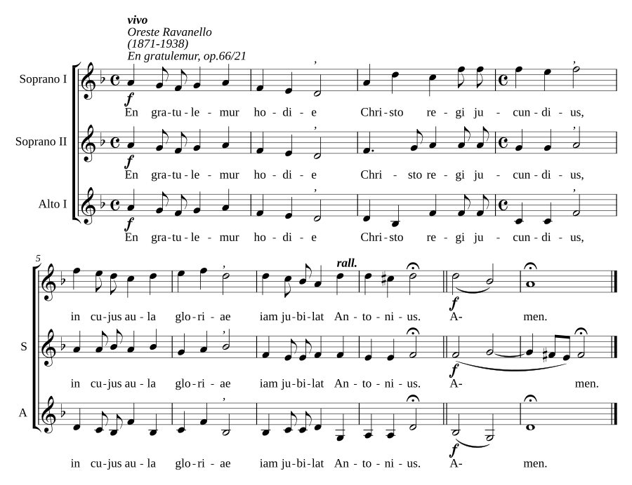 En gratulemur, op. 66/21