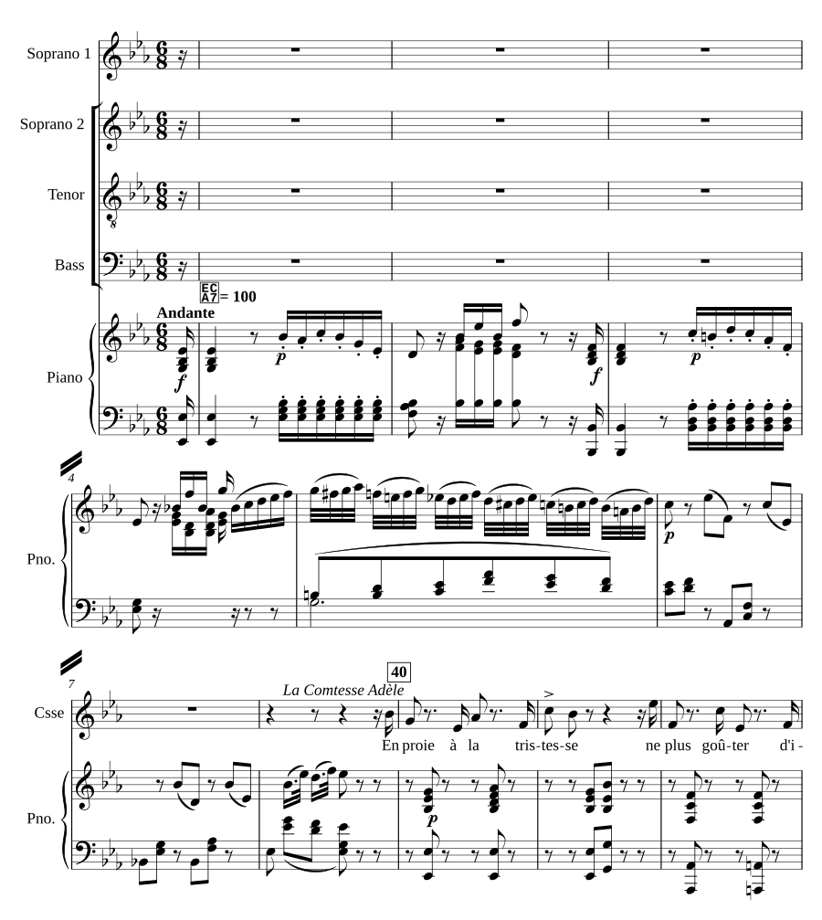 En proie à la tristesse (from 'Le Comte Ory')