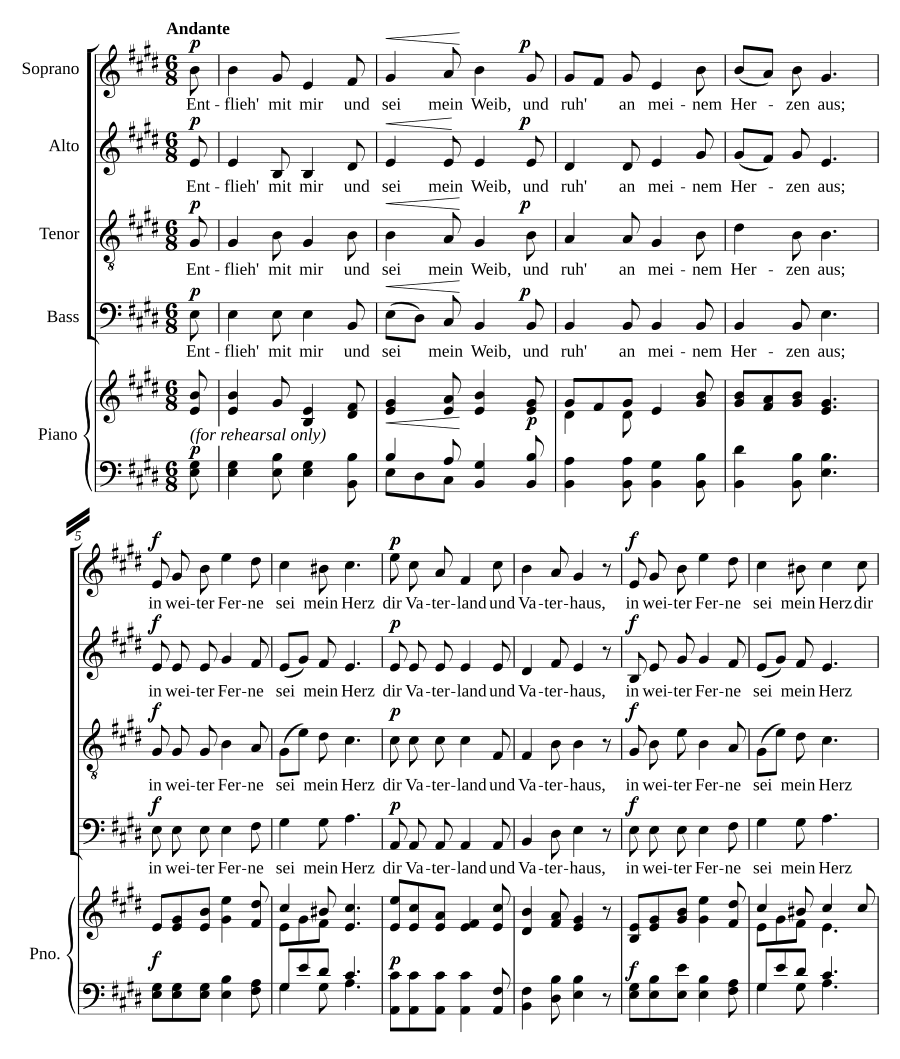 Entflieh' mit mir, Op. 41, No. 2