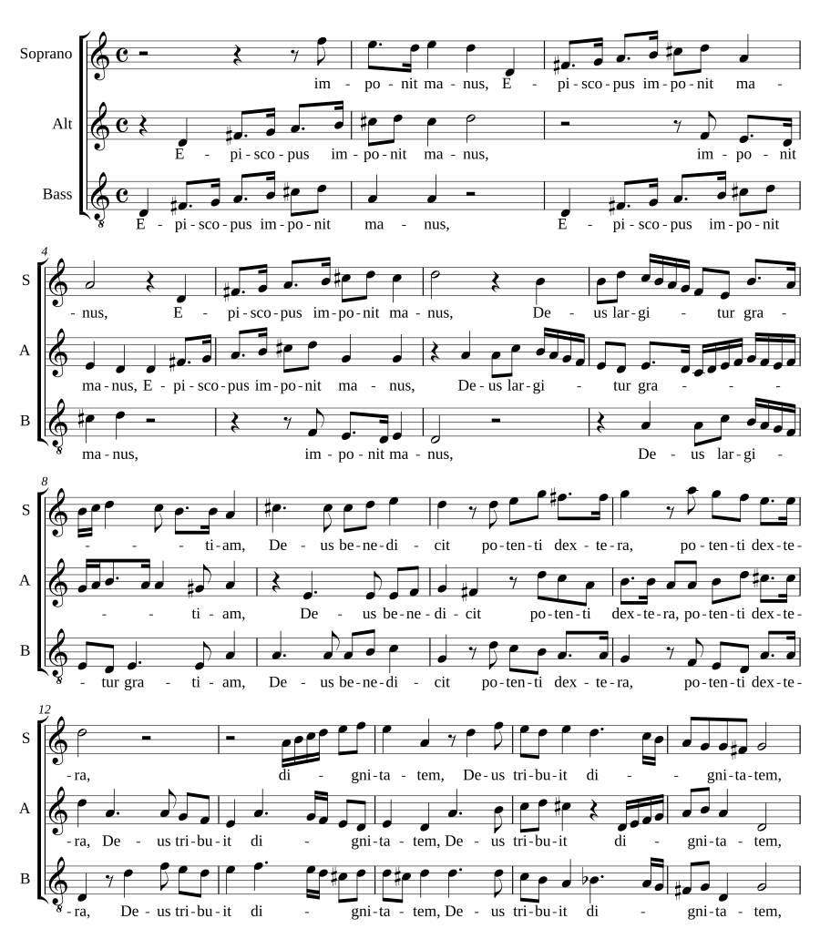 Episcopus imponit manus