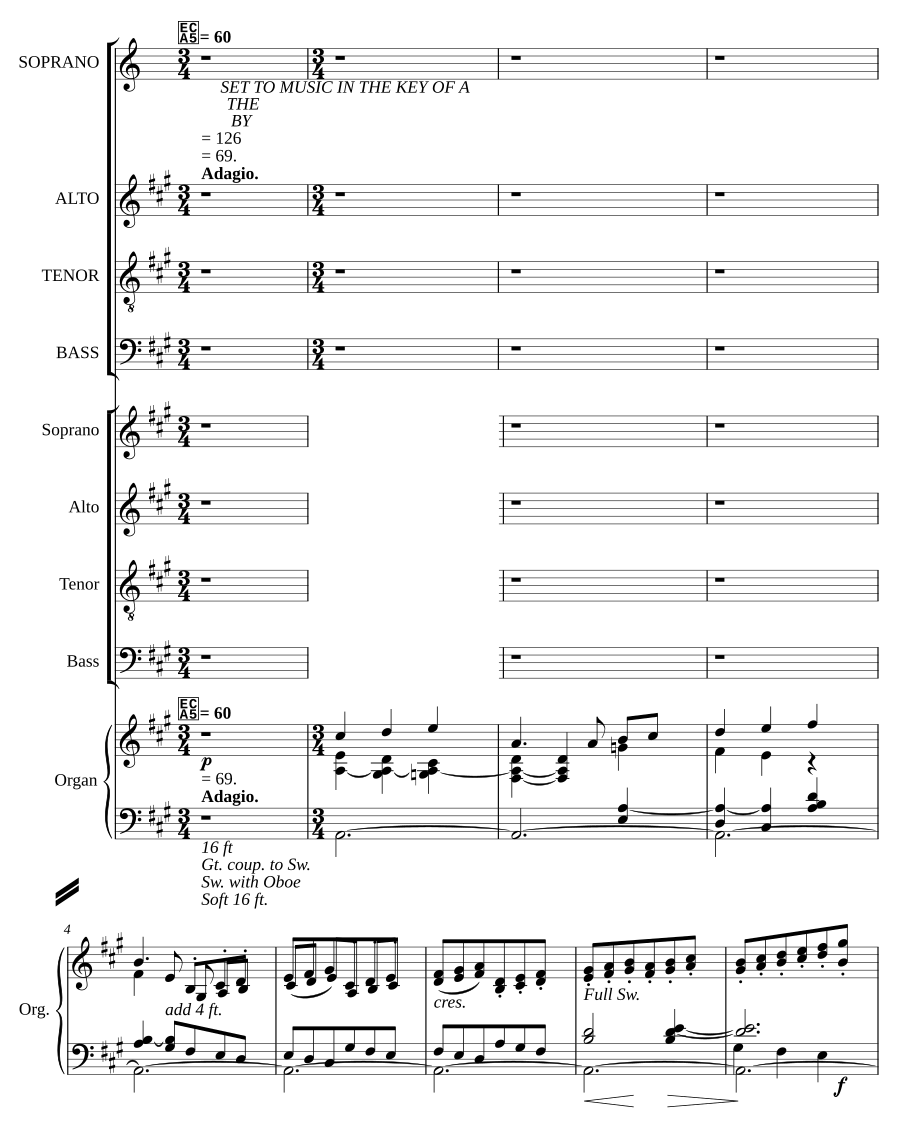 Evening Canticles in A, op. 12