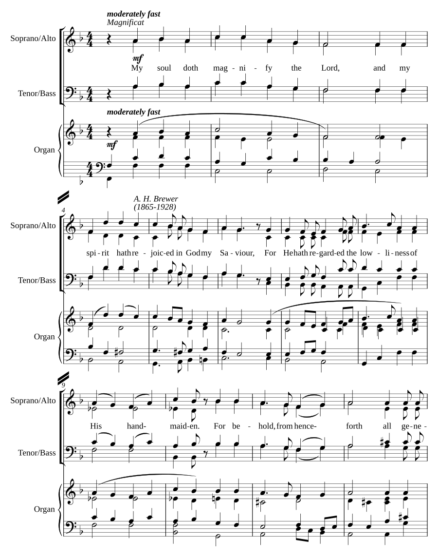 Evening Canticles in F