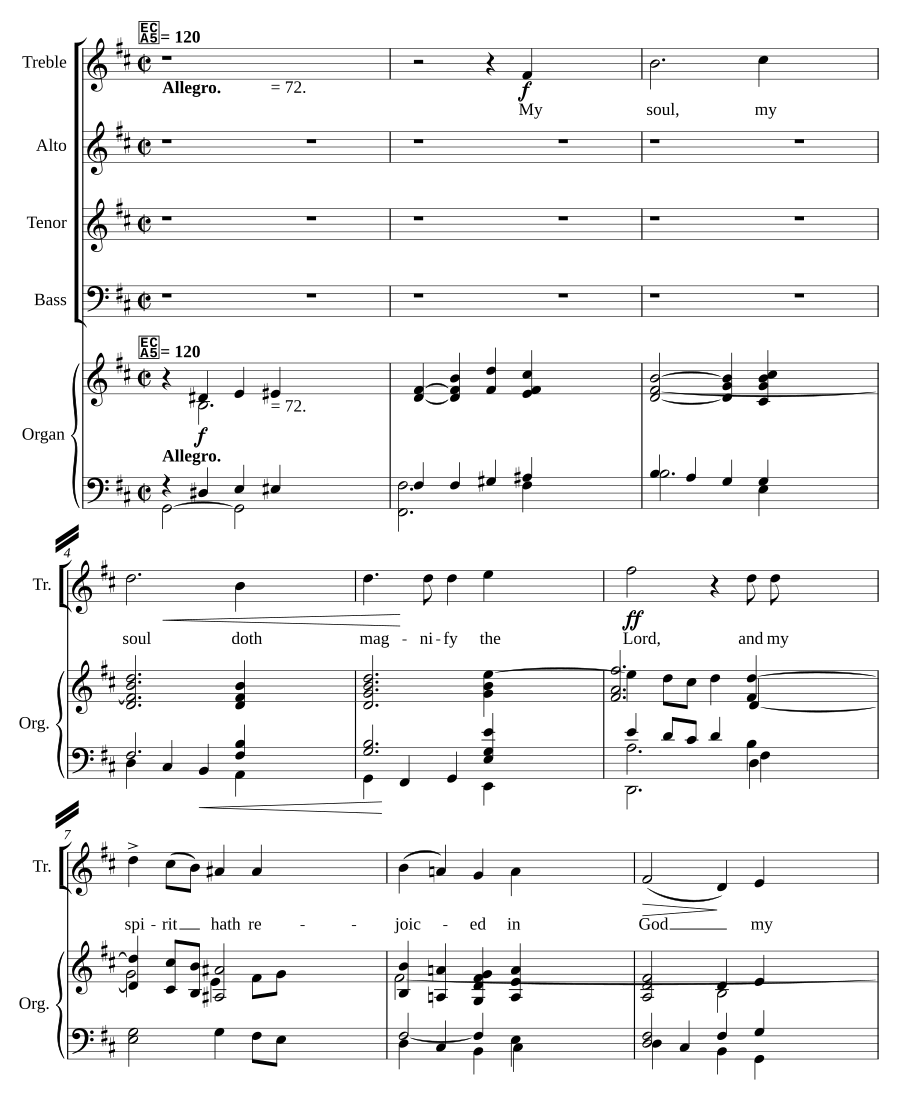 Evening Canticles in b minor