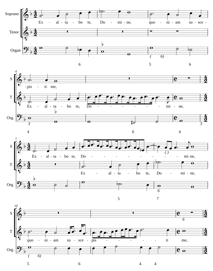 Exaltabo te, Domine
