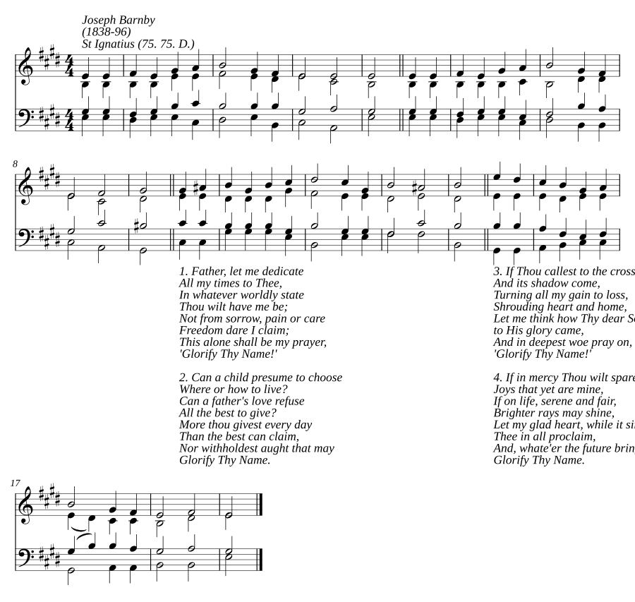 Father, let me dedicate