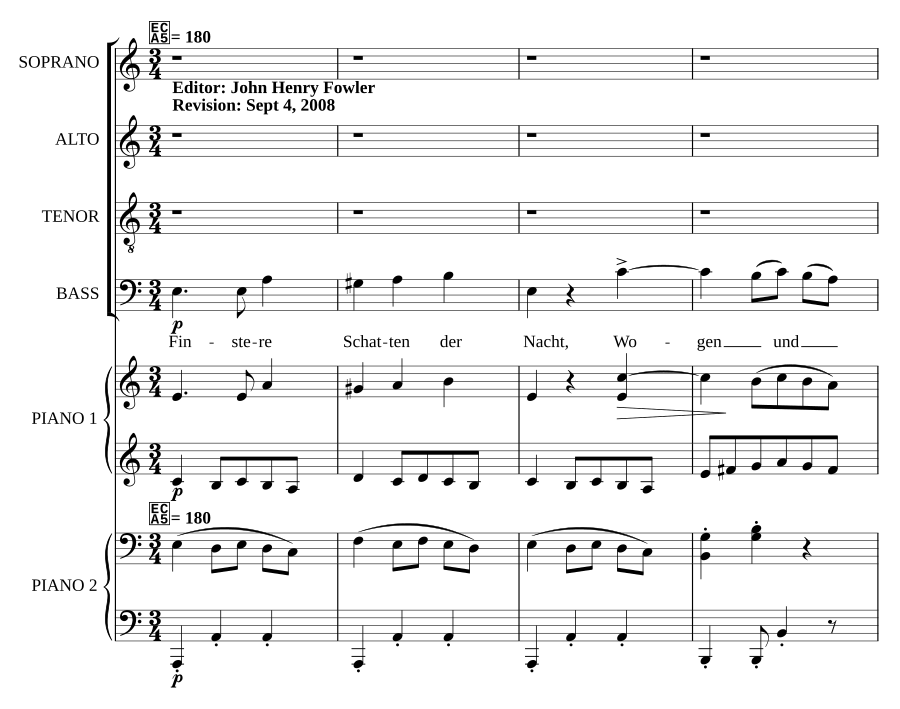 Finstere Schatten der Nacht, Op. 65, No. 2