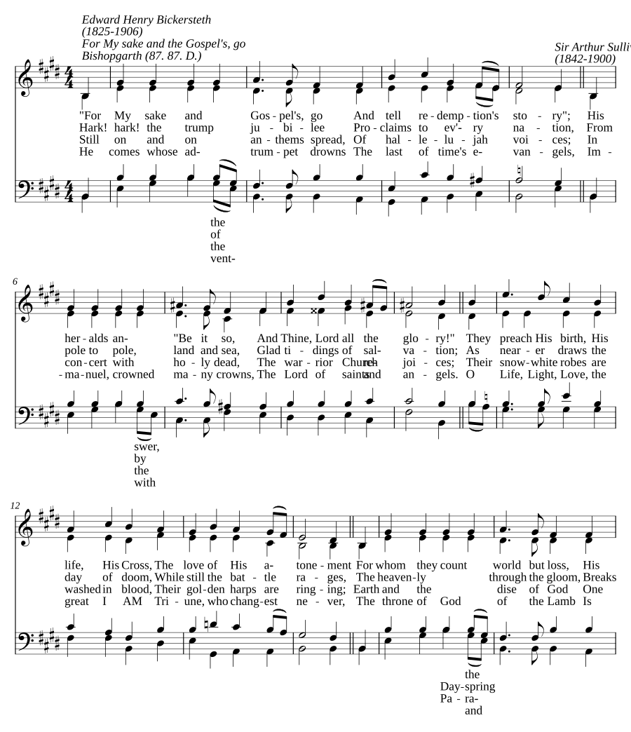 For my sake and the Gospel's, go