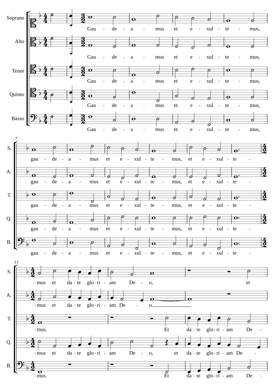 Gaudeamus et exultemus