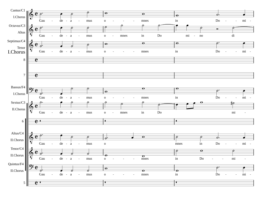 Gaudeamus omnes a 8