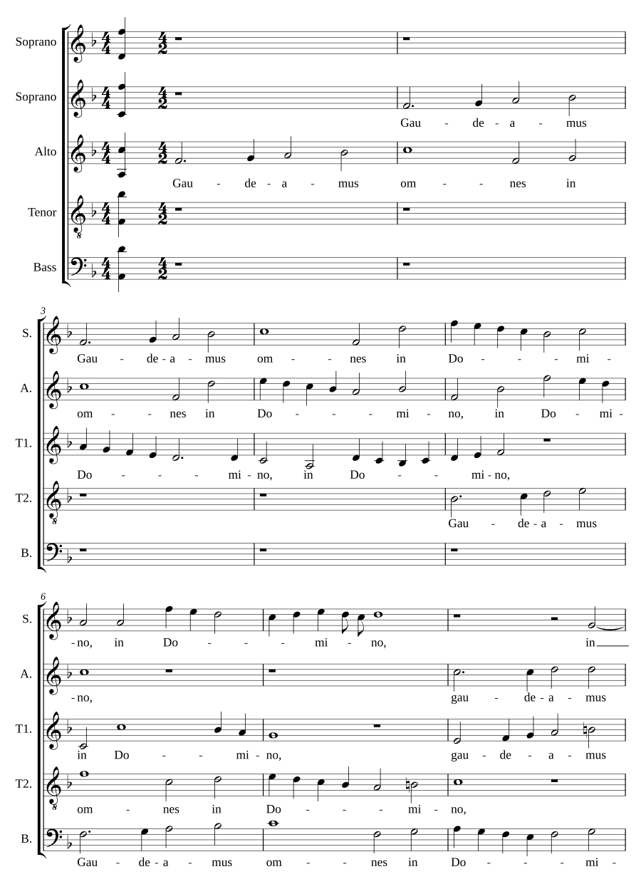 Gaudeamus omnes in Domino (All Saints)