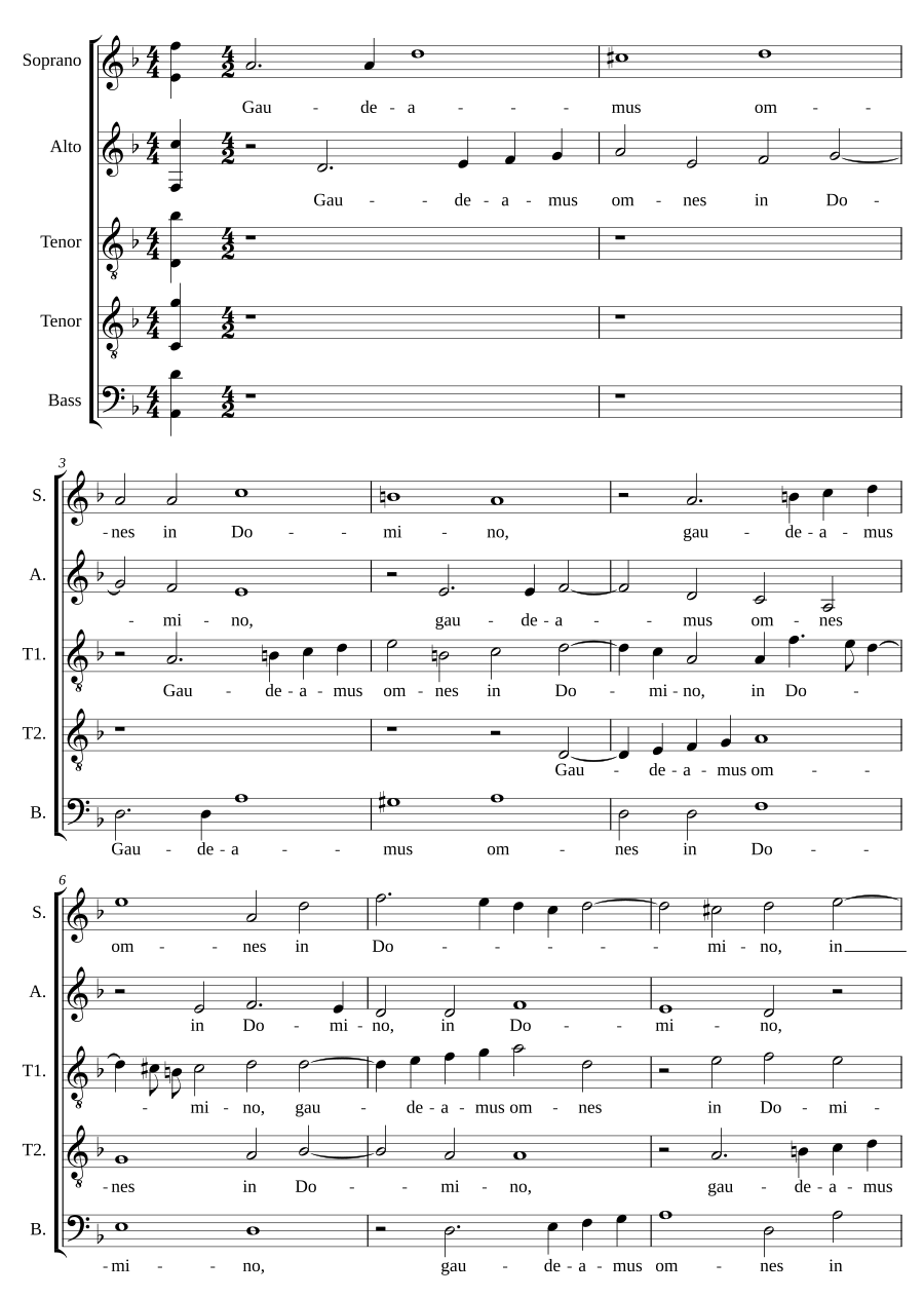 Gaudeamus omnes in Domino