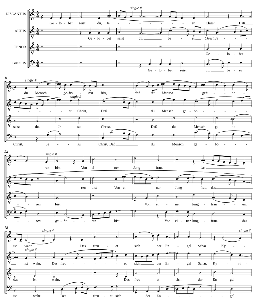 Gelobet seist du, Jesu Christ