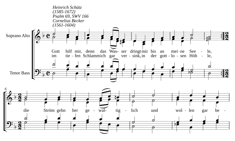Gott hilf mir, denn das Wasser dringt, SWV 166