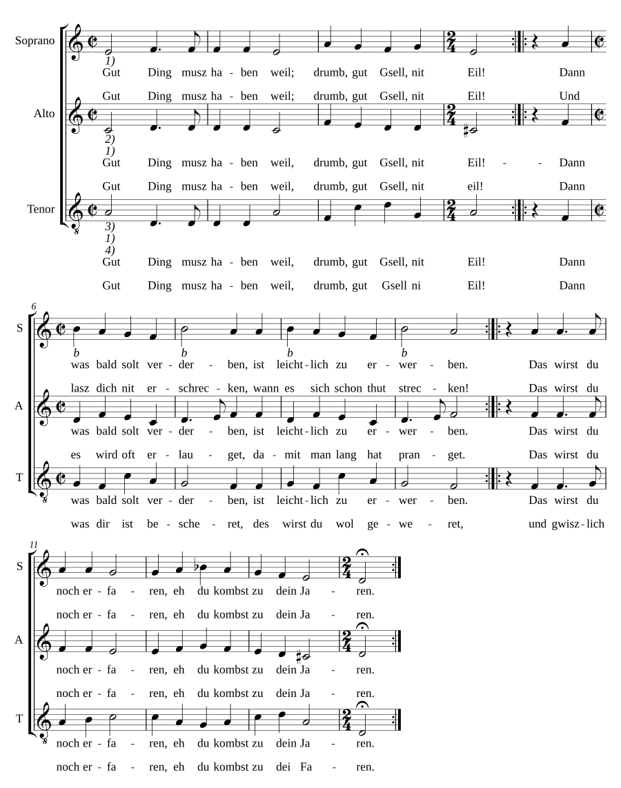 Gut Ding musz haben weil