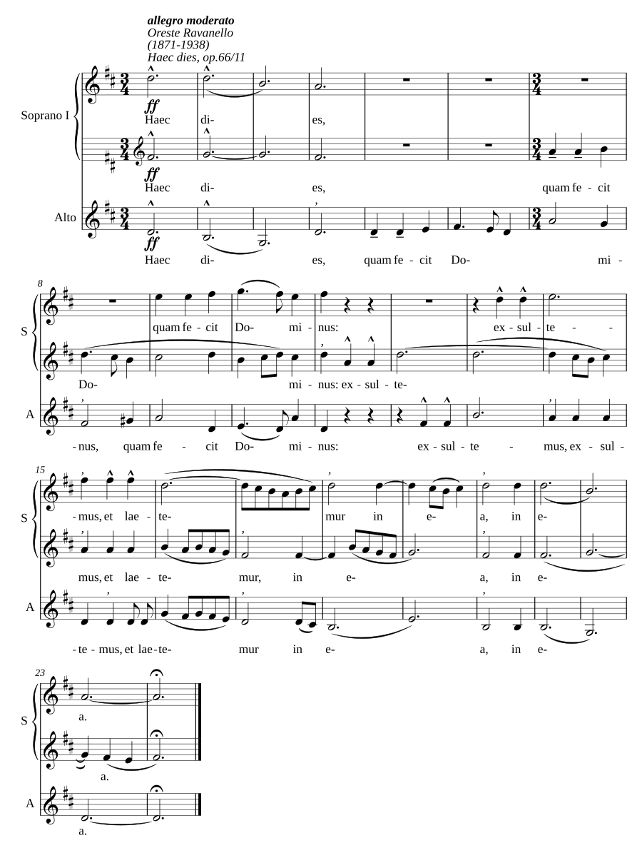 Haec dies, op. 66/11