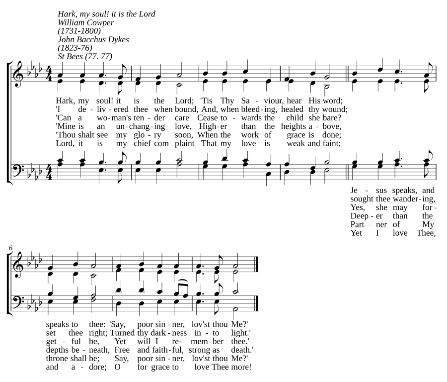 Hark, my soul! It is the Lord