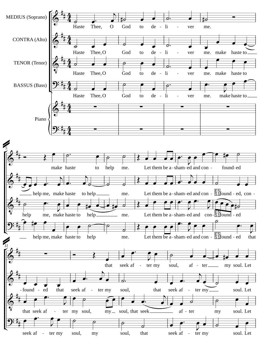 Haste Thee, O God