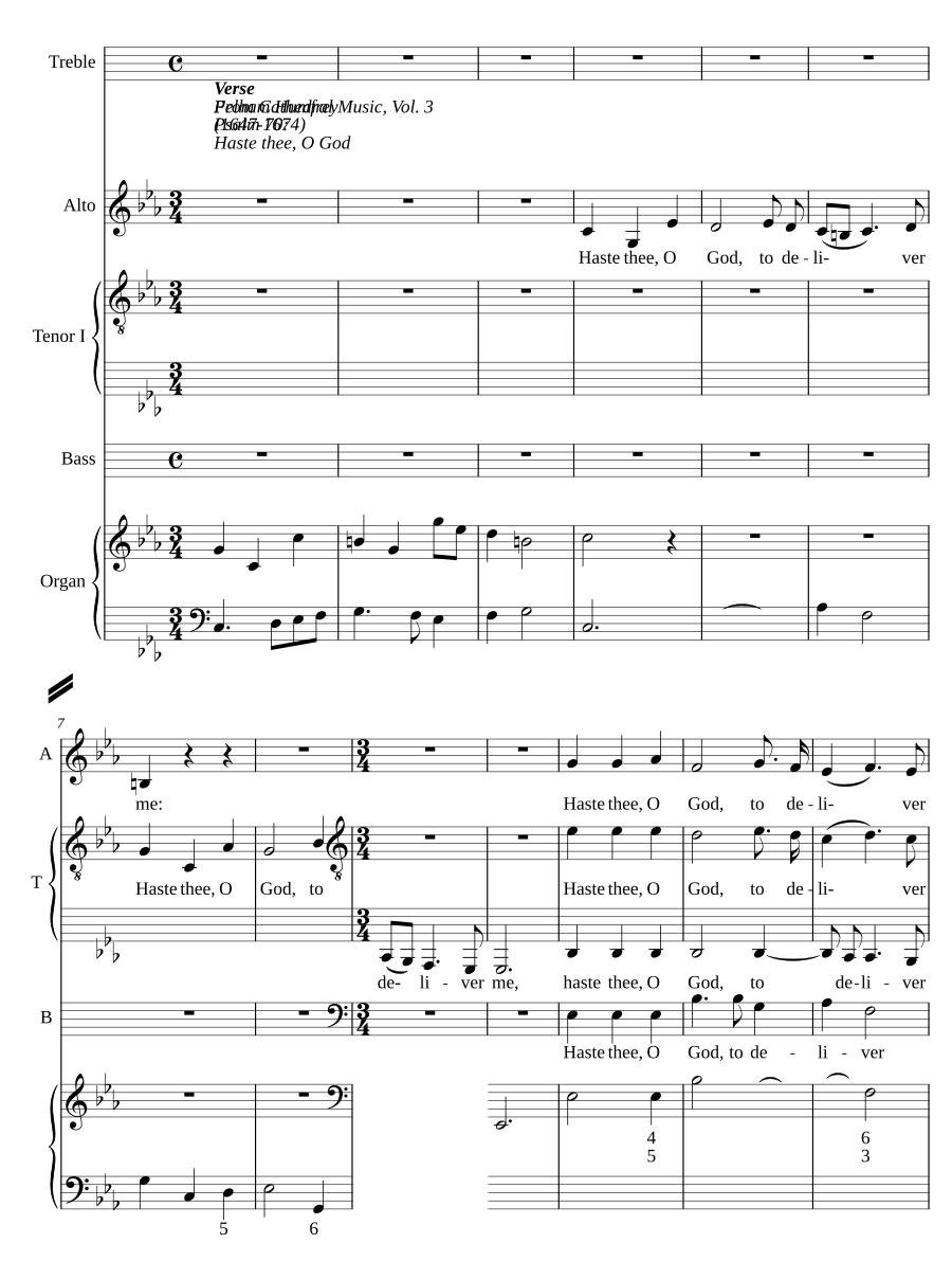 Haste thee, O God