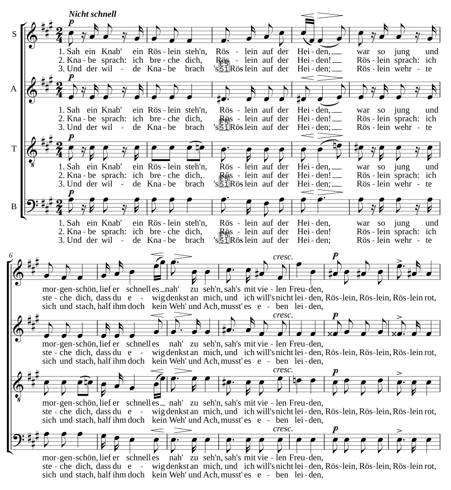 Heidenröslein, Op. 67, No. 3