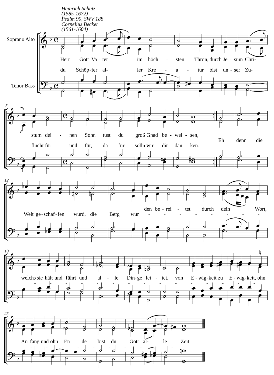 Herr Gott Vater im höchsten Thron, SWV 188