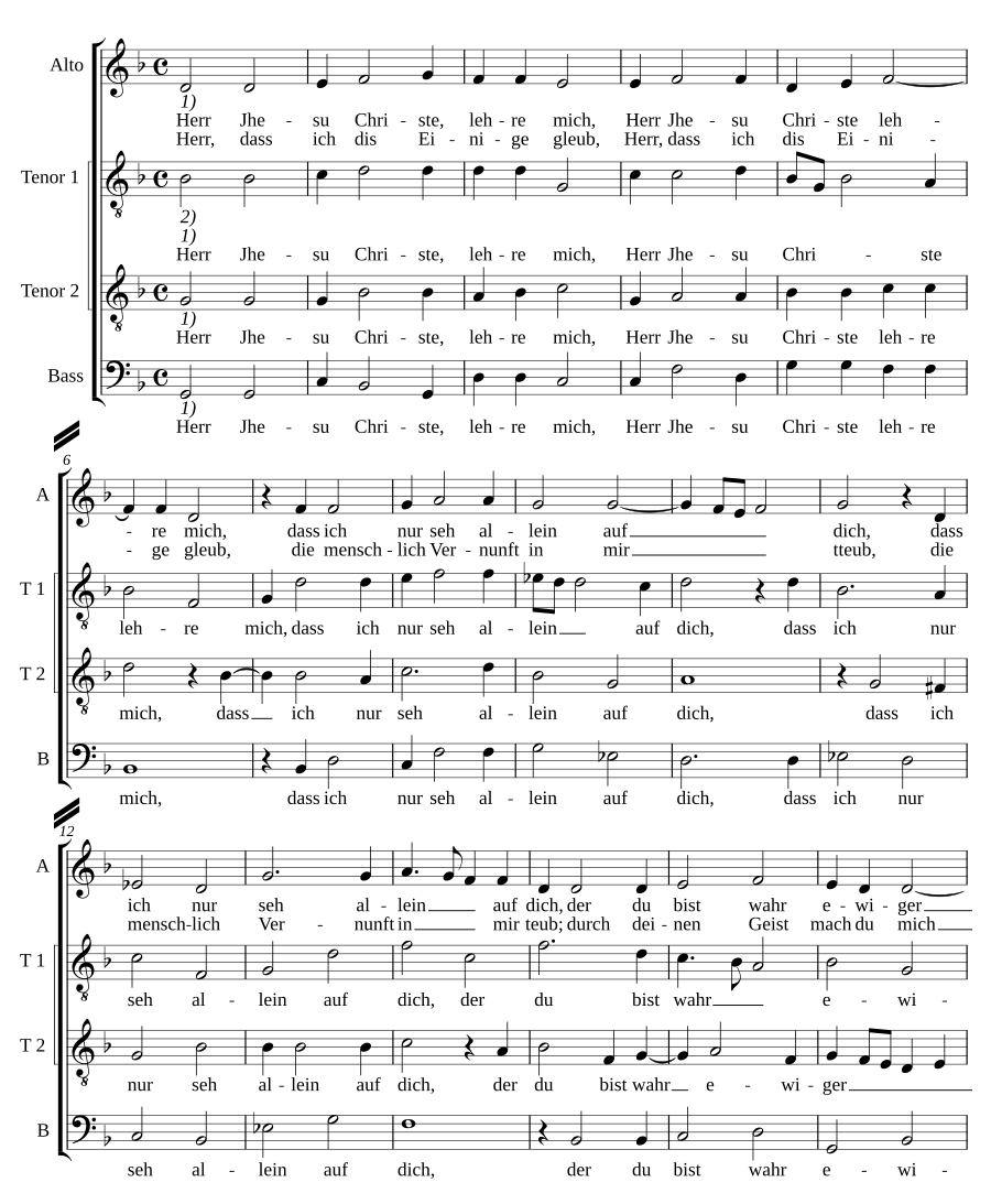 Herr Jesu Christe lehre mich
