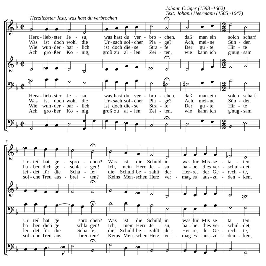 Herzliebster Jesu, was hast du verbrochen