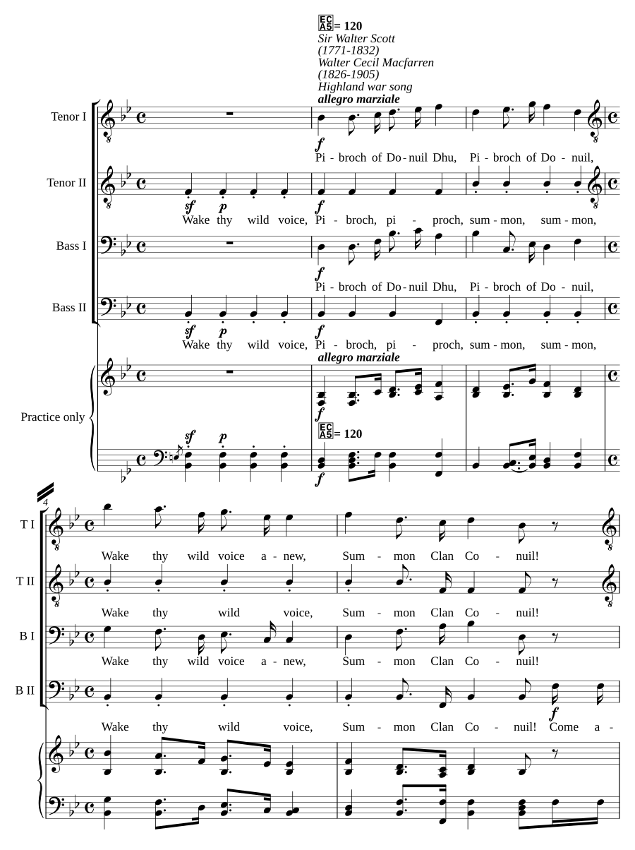 Highland war song