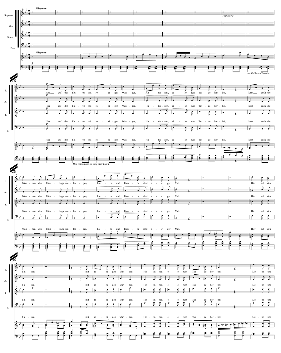 Hirtenchor (Shepherds' chorus) from "Rosamunde"