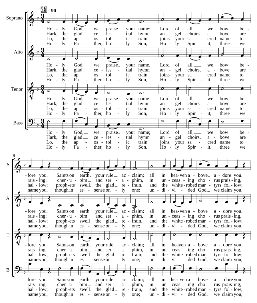 Holy God, we praise your name