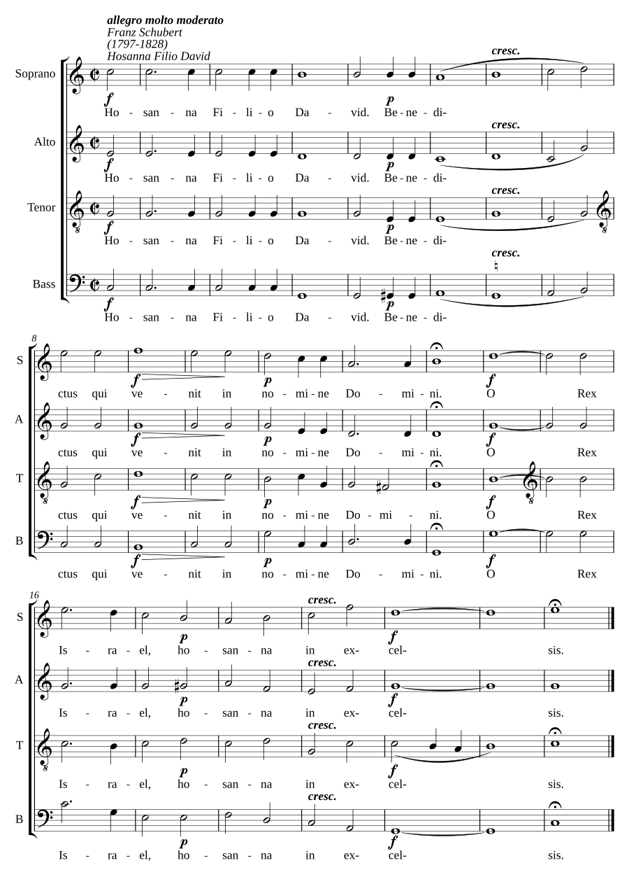 Hosanna Filio David, D696:1