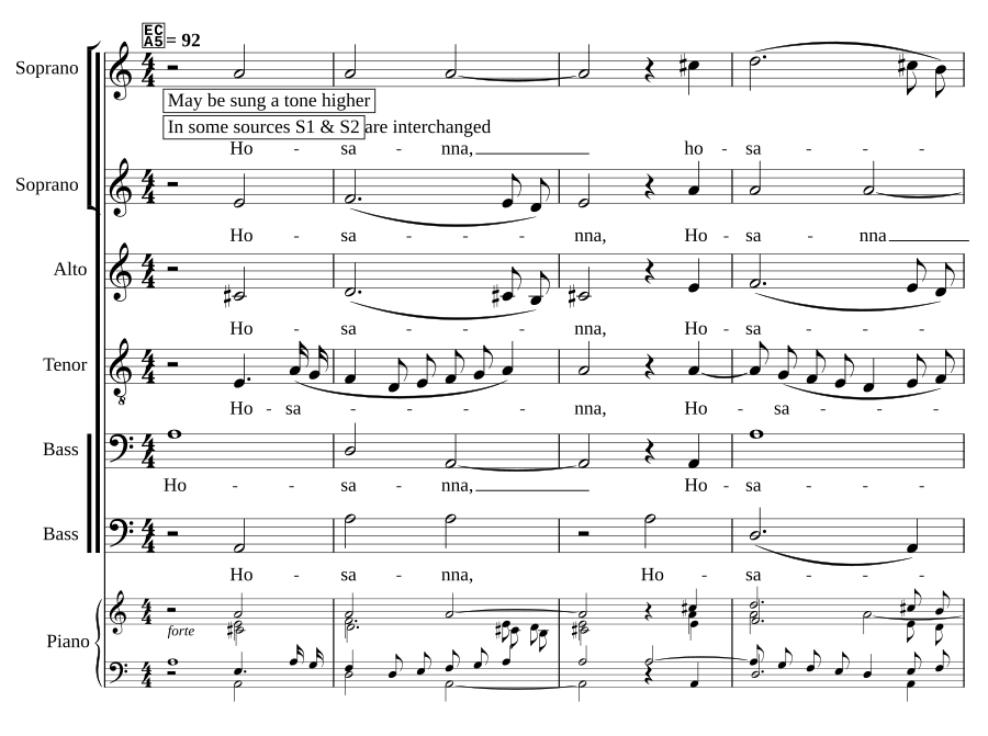 Hosanna to the Son of David