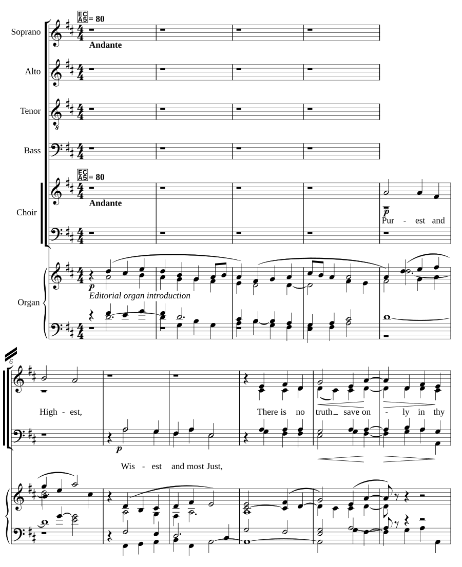 Hymn (after a Song of Trust) - Purest and Highest
