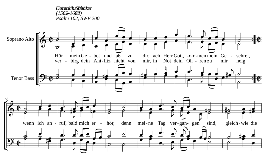 Hör mein Gebet und lass zu dir, SWV 200