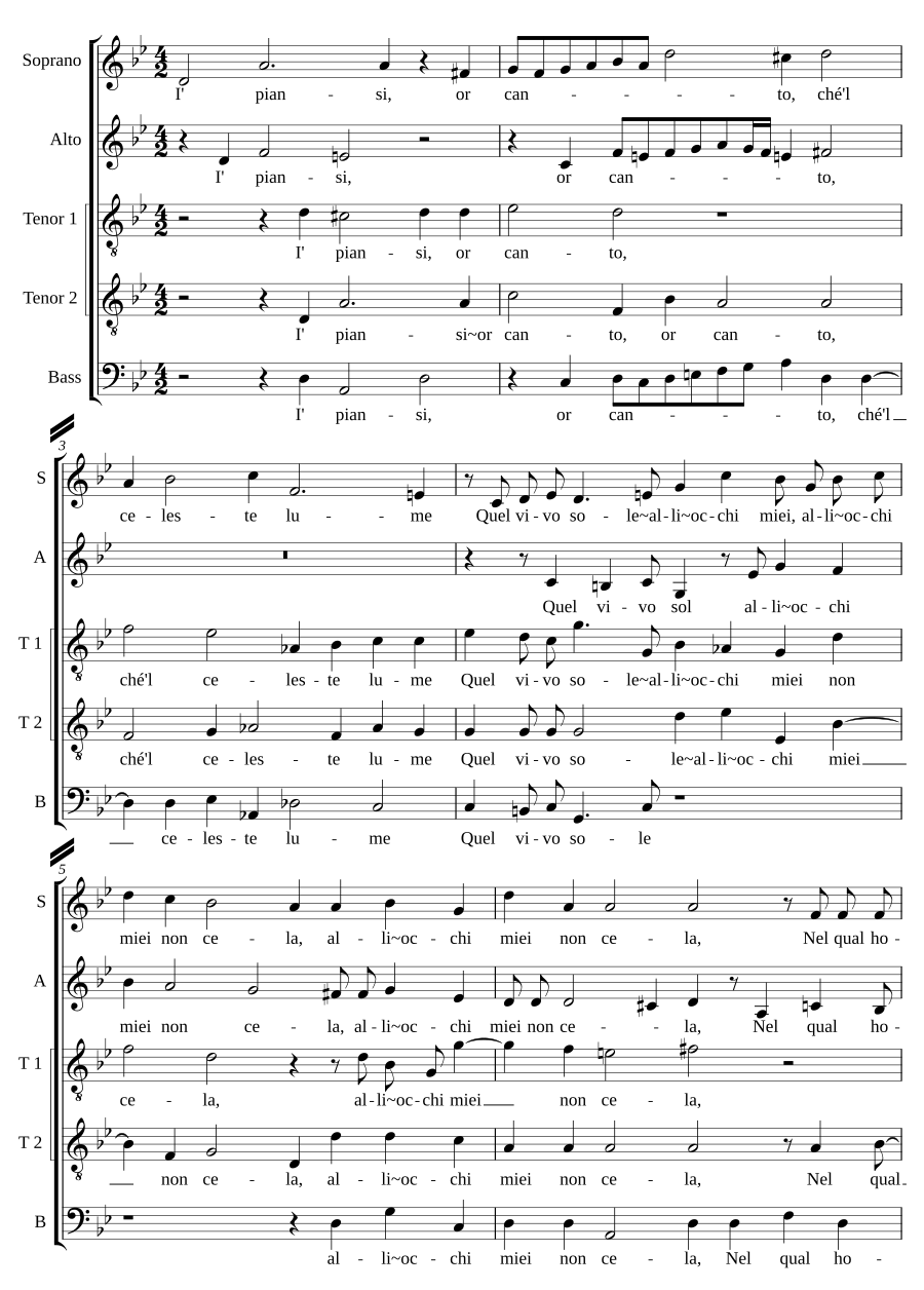 I' piansi, or canto