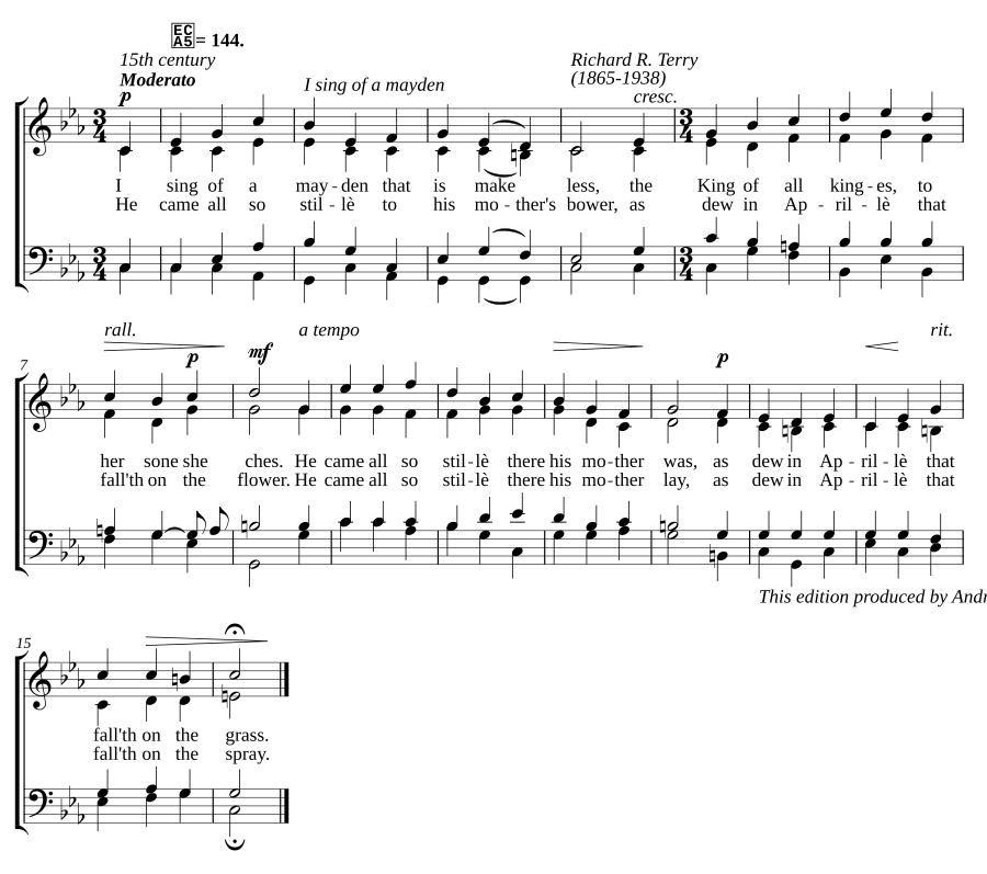 I sing of a mayden