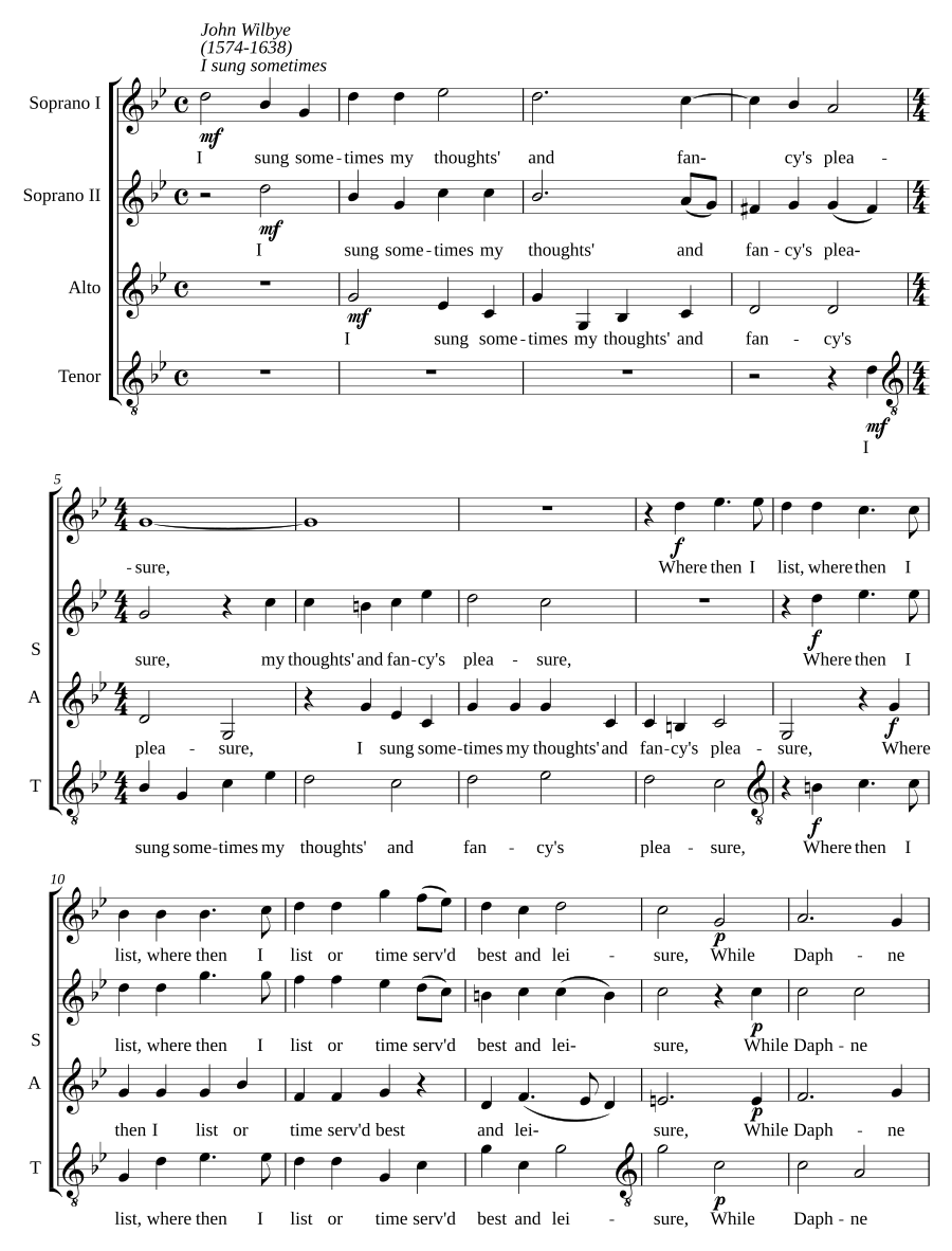 I sung sometimes