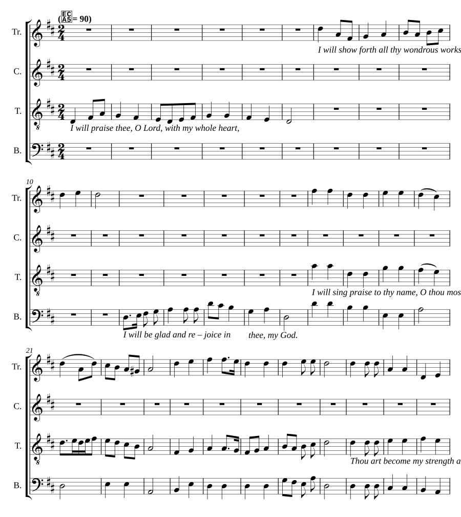 I will praise thee, O Lord
