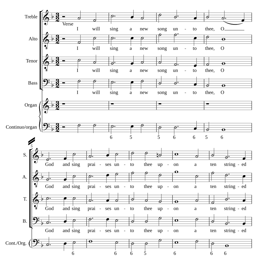 I will sing a new song unto Thee, O God